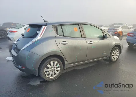 2016 Nissan Leaf S z USA, uszkodzony, nr VIN 1N4AZ0CP0GC310666